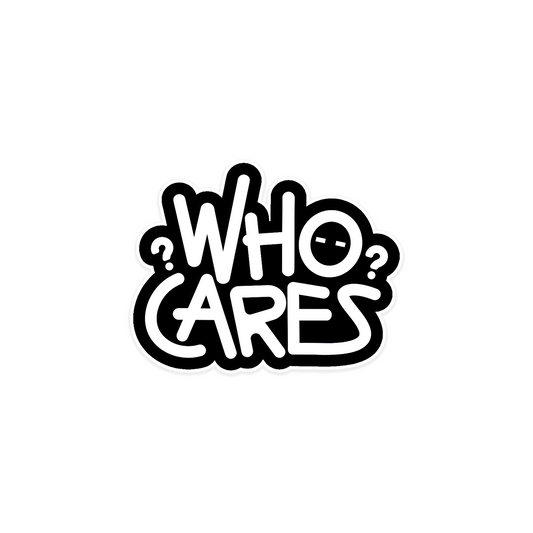 Who cares car sticker