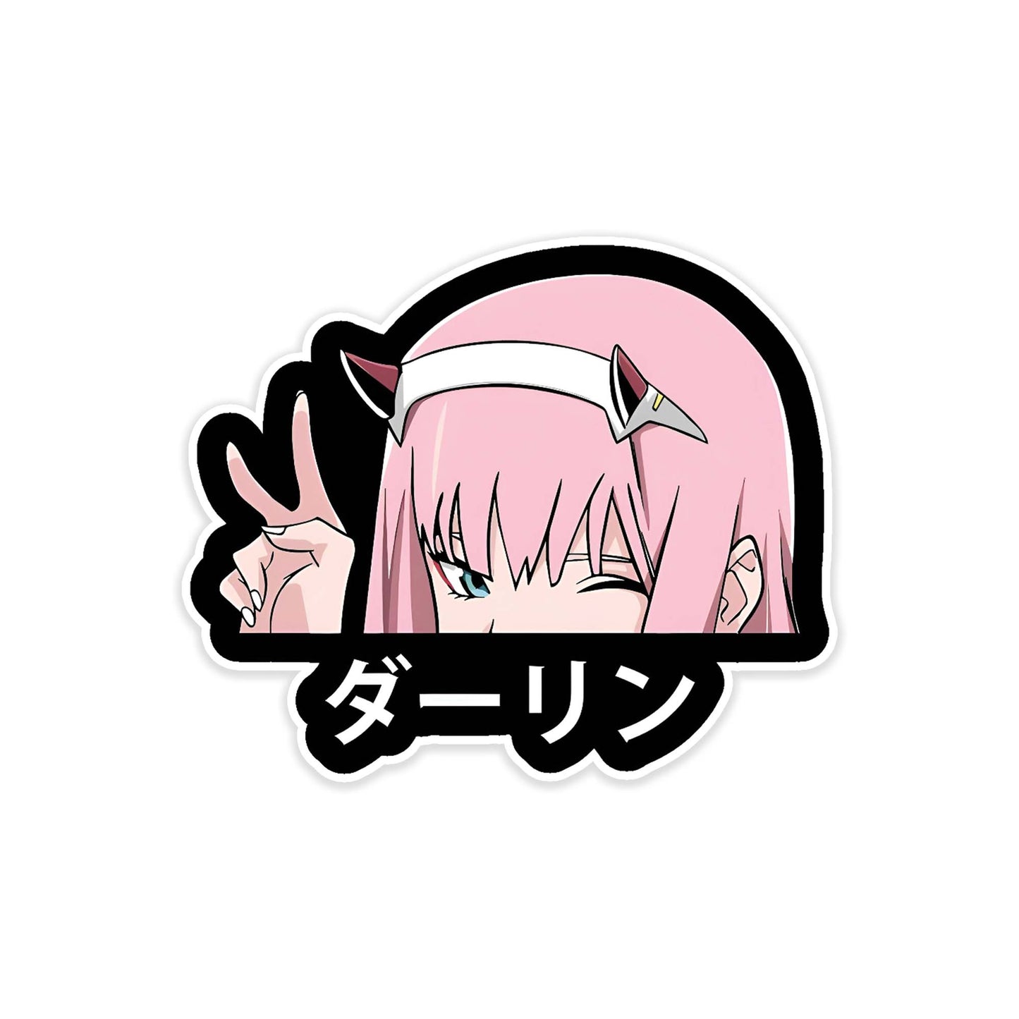 Anime girl car sticker