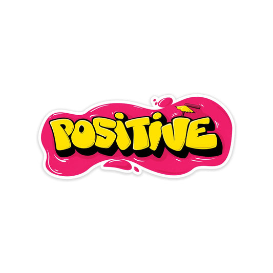 Positive car sticker