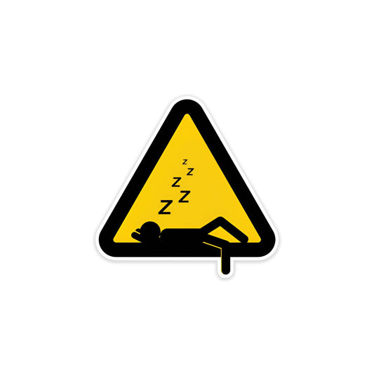 Sleeping sing car sticker