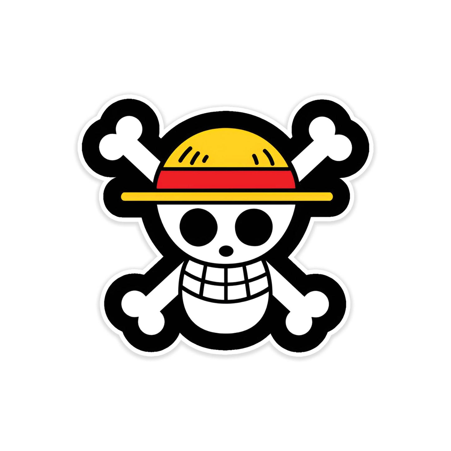 One piece car sticker