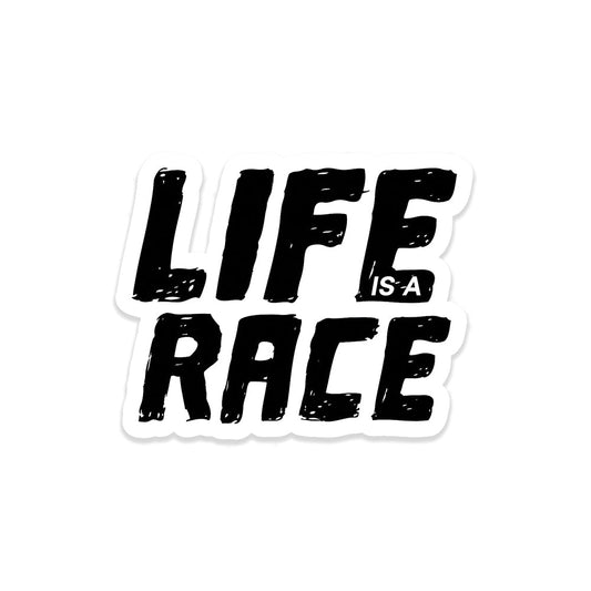 Life is a race car sticker