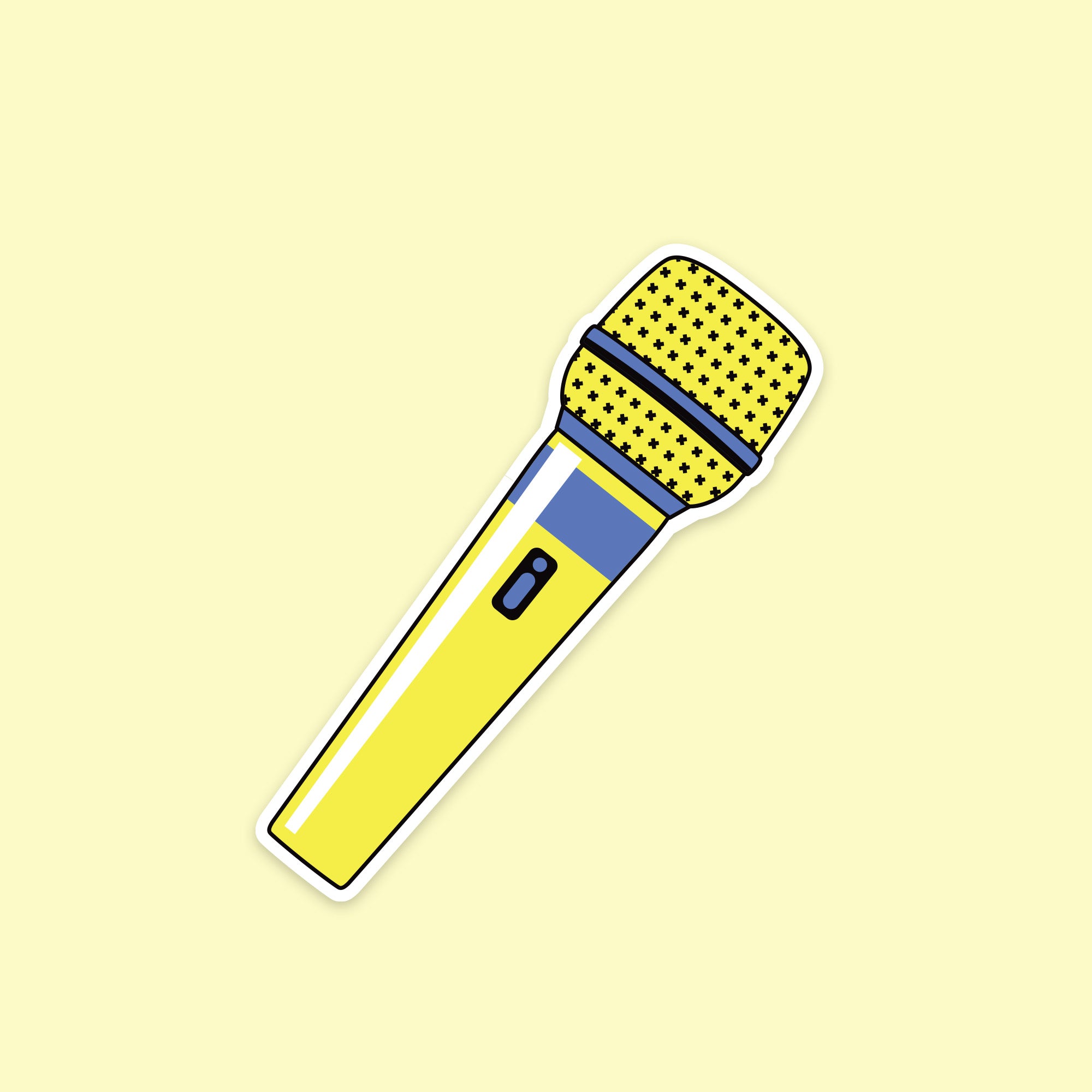 Retro Mic Sticker – Fantastick