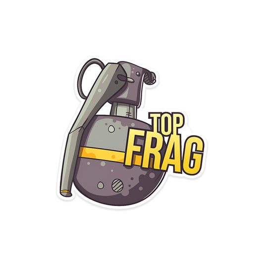 A rectangular sticker with a red background and a white horizontal stripe in the middle. In the center of the white stripe, black Devanagari text reads "घुमक्कड़" which translates to "Wanderer." The red background has faint travel-themed illustrations.