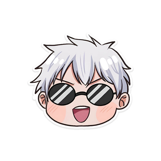 A rectangular sticker with a red background and a white horizontal stripe in the middle. In the center of the white stripe, black Devanagari text reads "घुमक्कड़" which translates to "Wanderer." The red background has faint travel-themed illustrations.