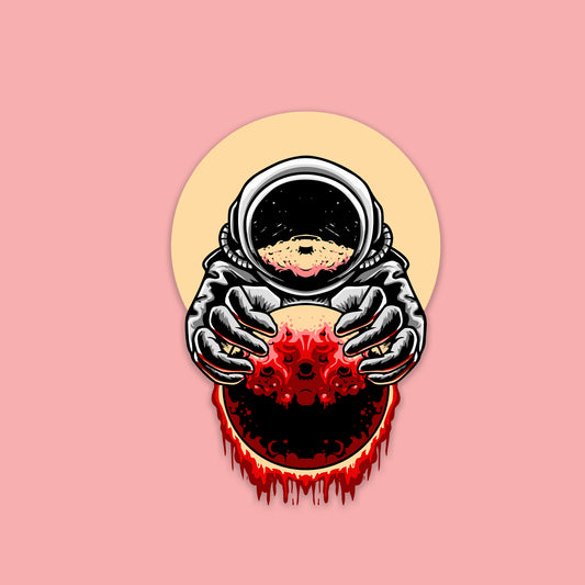 Doomed Astronaut Sticker