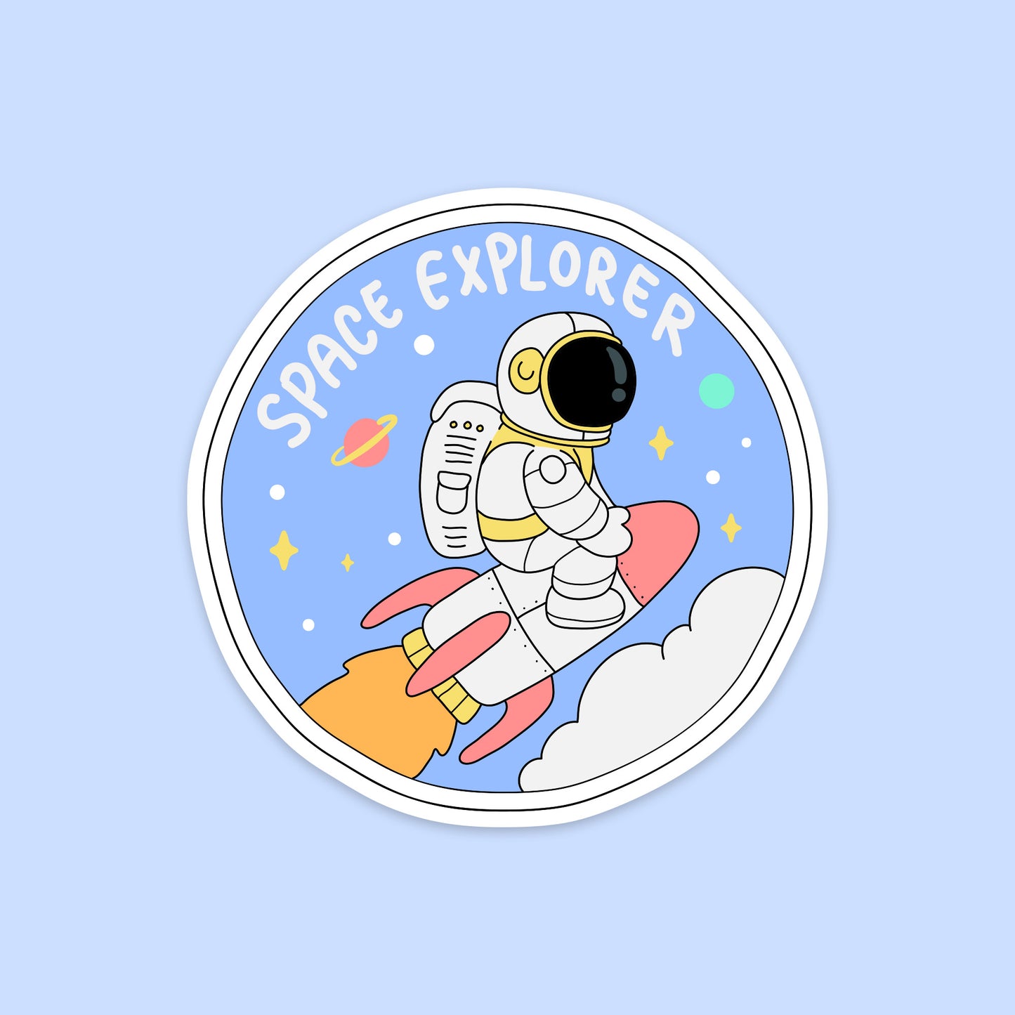 Space Explorer Sticker