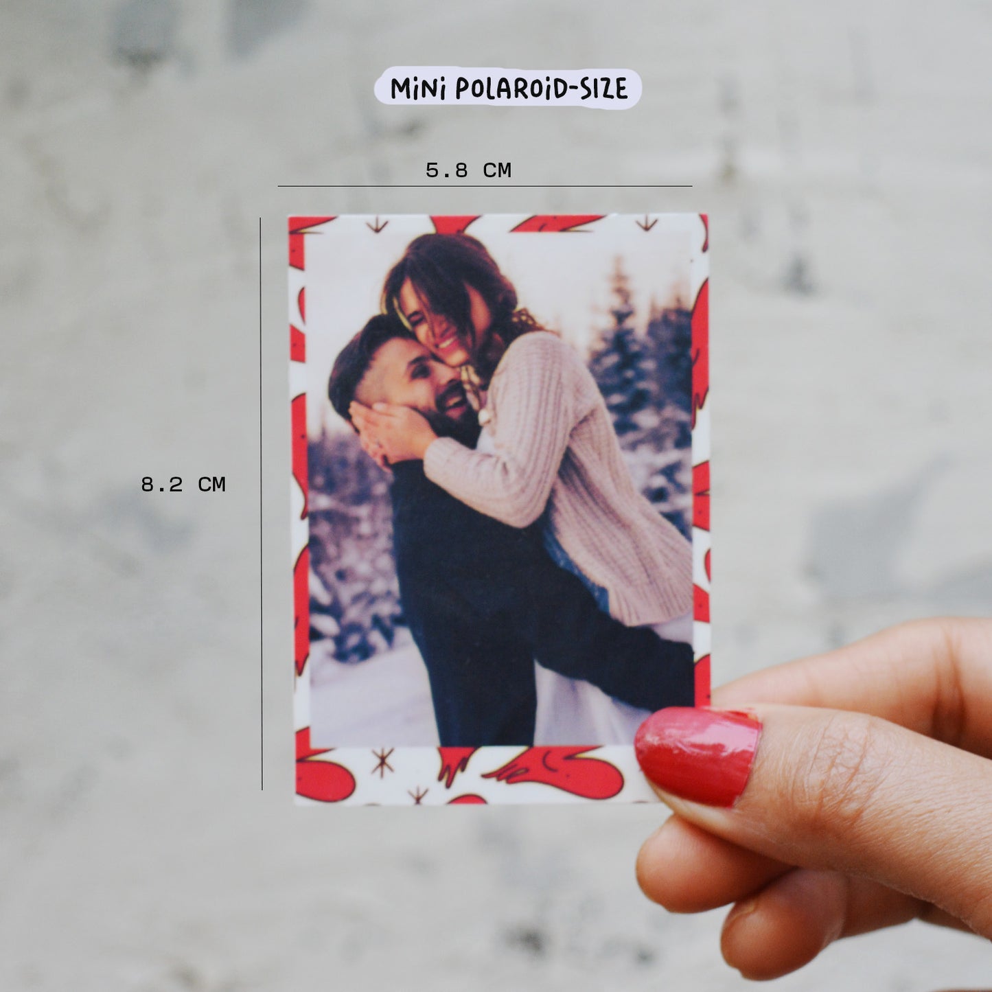 Love Doodle Retro Polaroid Prints