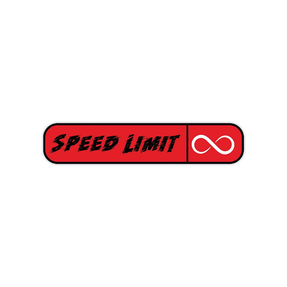 Speed limit sticker