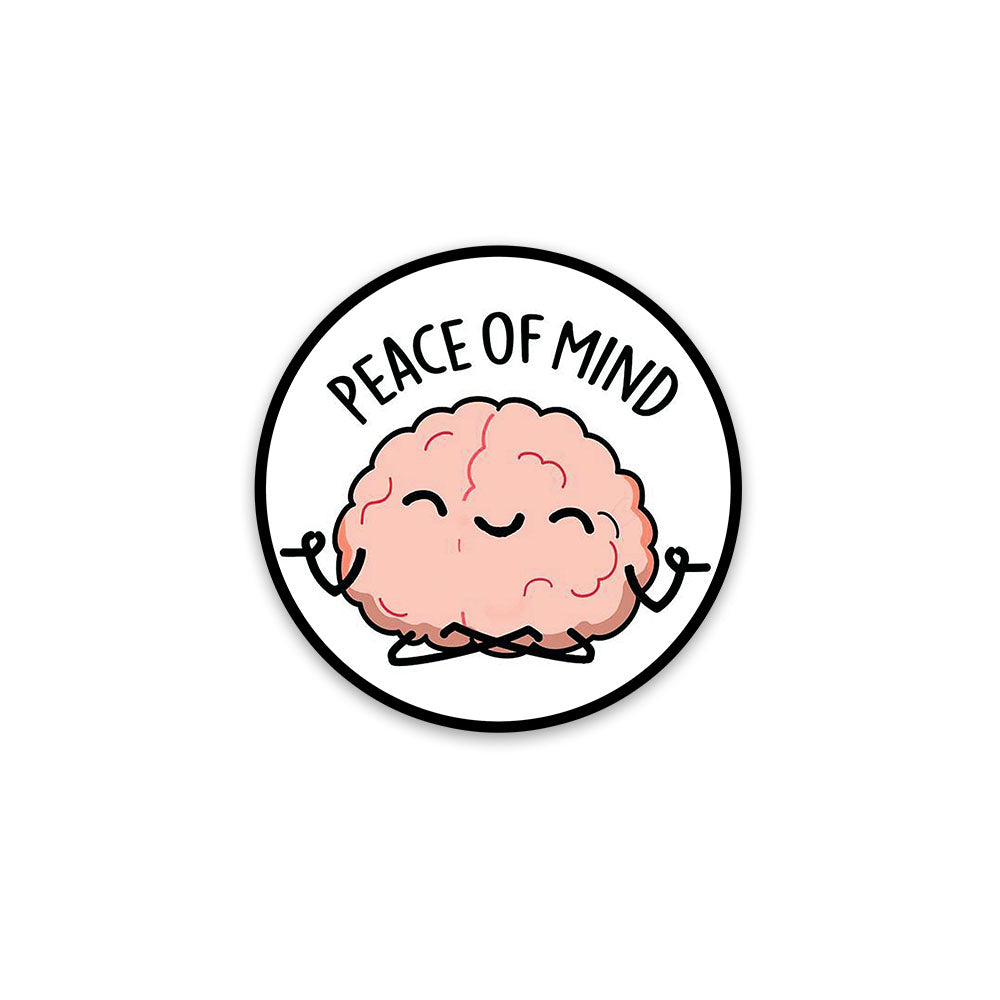 Calm Your Device with Peace Of Mind Mobile Sticker - Fantastick